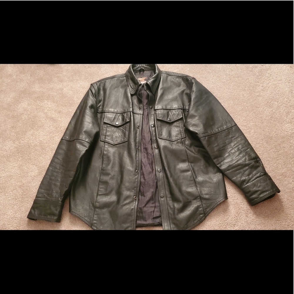 XL Jamin leather mens shirt